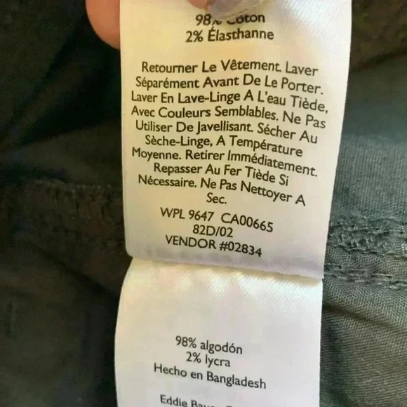 Eddie Bauer Hi-rise women’s NWOT Blue /Gray Lightweight Straight Leg Pants - Picture 10 of 14